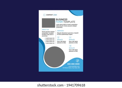 Corporate Flyer Design Template. Clean and Elegant Design format.