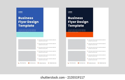 corporate flyer design template. headline business flyer template. flyer design layout ideas.