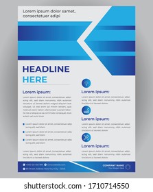 Corporate Flyer Design Template Illustration
