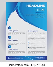 Corporate Flyer Design Template Illustration