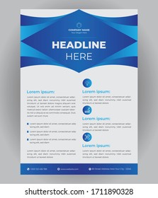 Ilustración de plantilla de diseño de volante corporativo