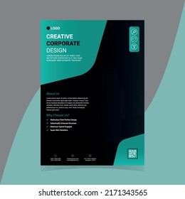 corporate flyer design template - modern flyer design template - a4 print ready flyer design - colorful flyer design