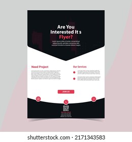 corporate flyer design template - modern flyer design template - a4 print ready flyer design - colorful flyer design