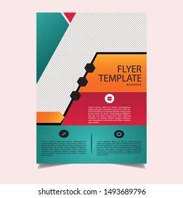 Corporate Flyer Design Template Vector