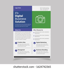 corporate flyer, flyer design template vector design,Flyer Layout, Poster, Magazine, Annual, Report, Book, Booklet Size A4 Vector Design illustration