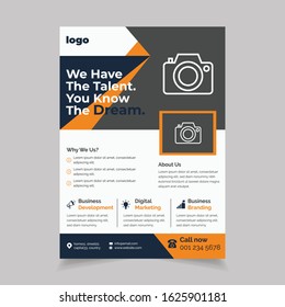 corporate flyer, flyer design template vector design,Flyer Layout, Poster, Magazine, Annual, Report, Book, Booklet Size A4 Vector Design illustration