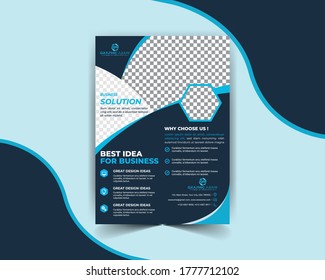 Corporate Flyer Design Template Vektor.