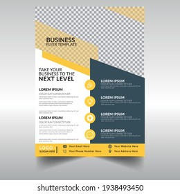 Vector de plantilla de diseño de volante corporativo