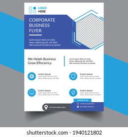 Corporate Flyer Design Template Vector, a4 Design Template, Business Brochure Design, Print Design Template