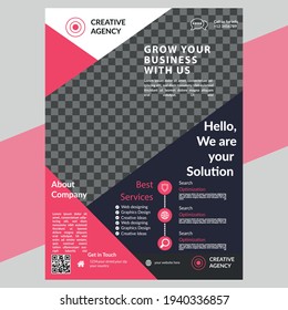  Corporate Flyer Design Template Vector, a4 Design Template, Business Brochure Design, Print Design Template