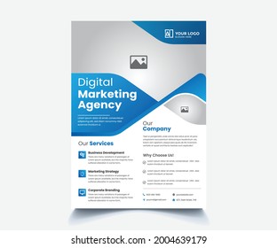 Plantilla de diseño de volante corporativo, diseño de volante de vectores, prospecto, diseño de panfleto