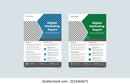 Corporate flyer design template vector design.Business abstract vector template. Brochure design, cover modern layout, annual report, poster, flyer in A4 with colorful triangles.