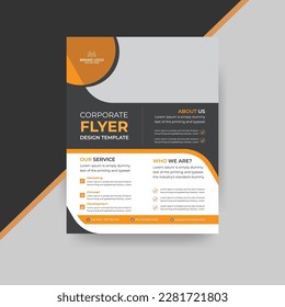 Corporate flyer design template for your company 