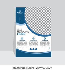 Corporate flyer design template for your school  admission