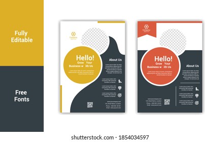 Corporate flyer design templates for promotion.