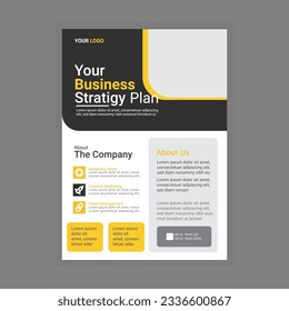Vector de plantilla de diseño de volante corporativo 