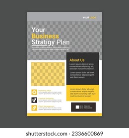 Corporate flyer design templet vector 