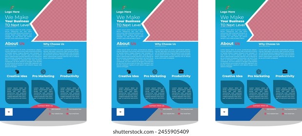 corporate flyer design for three simple