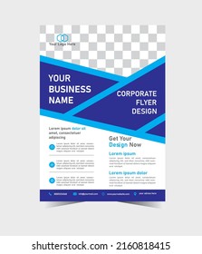 Corporate flyer design in vector
