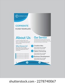 Corporate flyer design .vector and business tamplate.