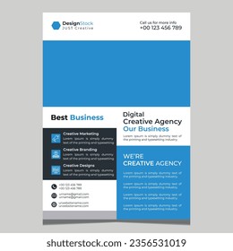 Corporate Flyer Design, Vector and business template