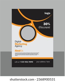 corporate flyer design vector and business template
