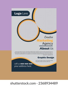 diseño de folleto corporativo, vector y plantilla de negocio