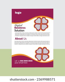 Corporate-Flyer-Design, Vektorgrafik und Geschäftsvorlage
