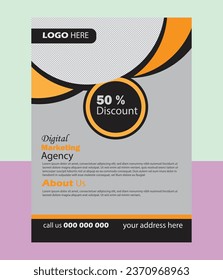 Corporate-Flyer-Design, Vektorgrafik und Geschäftsvorlage