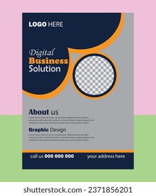corporate flyer design ,vector and business template
