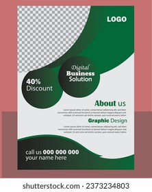 corporate flyer design ,vector and business template
