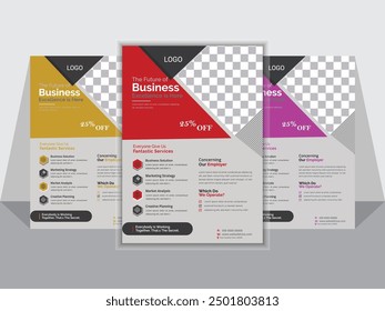 
Diseño de Flyer Corporativa, Vector y Plantilla de negocios
