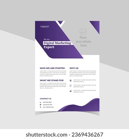 vector de diseño de volante corporativo. diseño de plantillas para su empresa