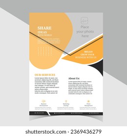 corporate flyer design vector. template design for your business