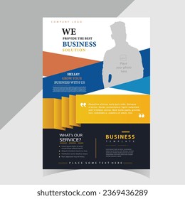 corporate flyer design vector. template design for your business