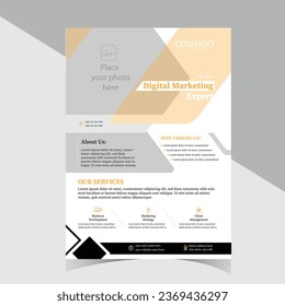 corporate flyer design vector. template design for your business