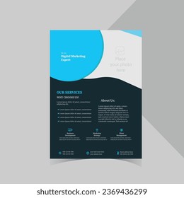 vector de diseño de volante corporativo. diseño de plantillas para su empresa