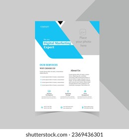 corporate flyer design vector. template design for your business
