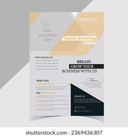 corporate flyer design vector. template design for your business