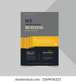 corporate flyer design vector. template design for your business