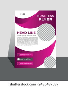 Corporate Flyer Design vector template in A4 size, Flyer Design, Template. Poster Design Template