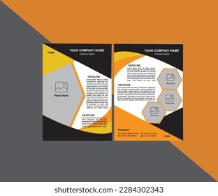Corporate flyer design for your business template vector