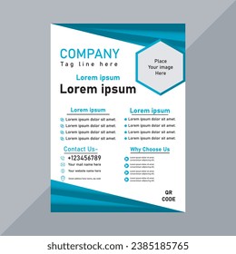 Corporate Flyer Design for your Business, Vector template flyer