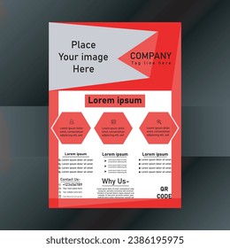 Corporate Flyer Design for your Business, Vector template flyer