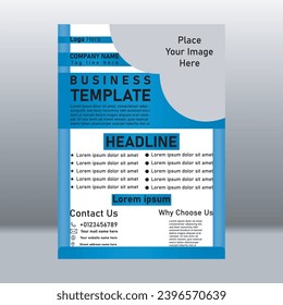 Corporate Flyer Design for your Business, Vector template flyer