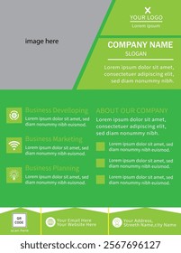 Corporate Flyer Design,Vector and Business Template