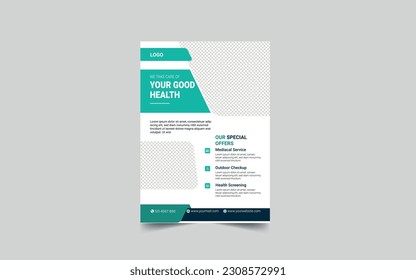 diseño de volante corporativo, vector y plantilla