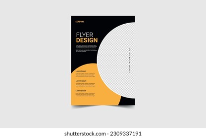 diseño de volante corporativo, vector y plantilla