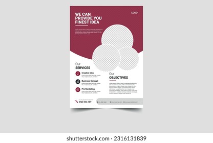corporate flyer design,vector and template design
