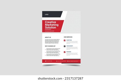 corporate flyer design,vector and template design
